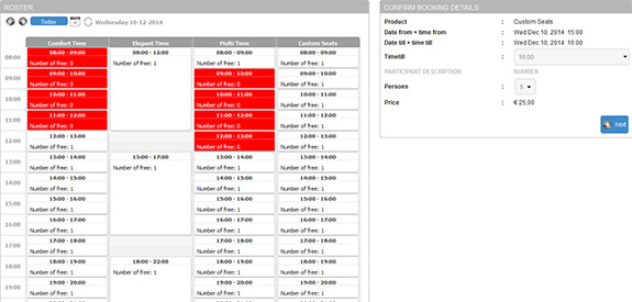 demo calendar dialog